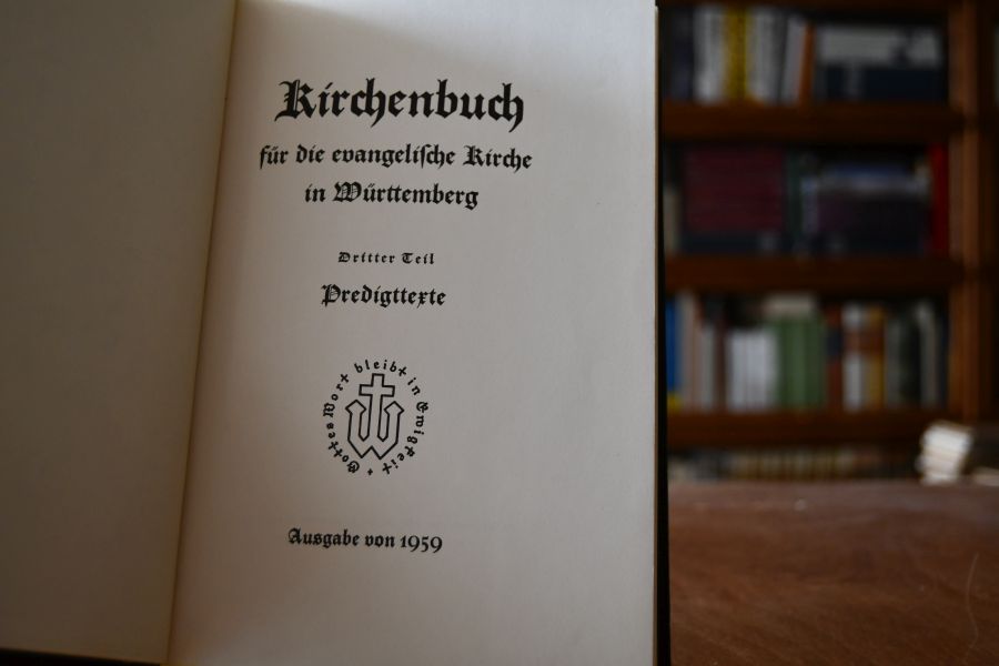 Kirchenbuch für die evangelische Kirche in Württemberg. Dritter Teil Predigttexte. Ausgabe 1959.