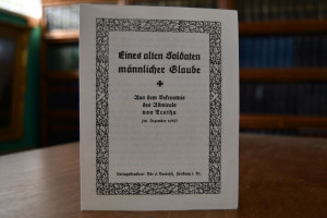 Eines alten Soldaten männlicher Glaube. Aus dem...