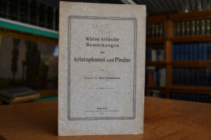 Kleine kritische Bemerkungen zu Aristophanes un...