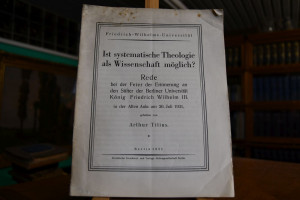 Ist systematische Theologie als Wissenschaft mö...