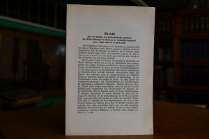 Bericht über die Tätigkeit des Wissenschaftlich...