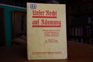 Unser Recht auf Räumung. Stimmen führender Poli...