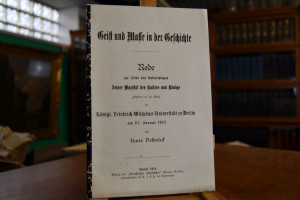 Geist und Masse in der Geschichte Rede zur Feie...