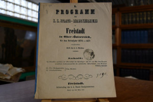 I. Programm des K.K. Staats- Realgymnasiums zu ...