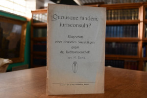 Quousque tandem, iurisconsulti? Klageschrift ei...