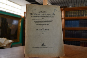 Art. 435 des Versailler Vertrages in seiner rec...