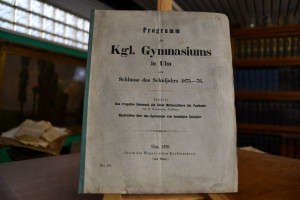 Programm des Kgl. Gymnasiums in Ulm zum Schluss...
