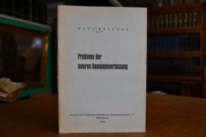 Probleme der inneren Gemeindeverfassung.