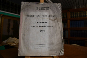 Izvestje o Kraljevskoj visoj Gimnaziji u Zagreb...