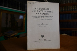 Le sequestre des enterprises ennemies, son cara...