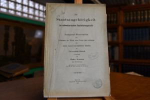 Die Staatsangehörigkeit im schweizerischen Ausl...