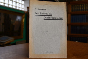 Zur Reform des Gefällstrafgesetzes.