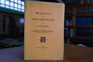 Treuhänder im geltenden bürgerlichen Recht.