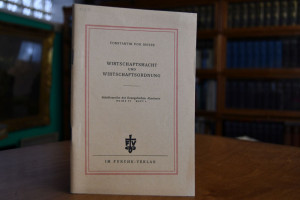 Wirtschaftsmacht und Wirtschaftsordnung.