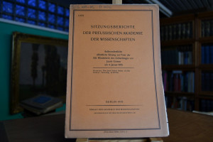 Sitzungsberichte der Preussischen Akademie der ...