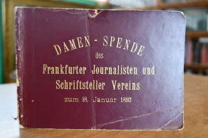 Damen-Spende des Frankfurter Journalisten und S...