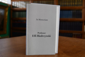 In Memoriam Professor Effi Biedrzynski. 5. Apri...