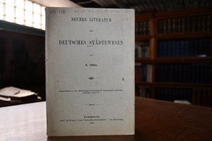 Neuere Literatur über deutsches Städtewesen.