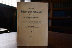 1250 Millionen Kronen Volksgeschenk zur Erbauun...