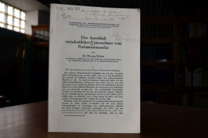 Der Ausschluß wirtschaftlicher Unternehmer vom ...