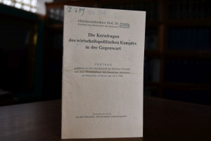 Die Kernfragen des wirtschaftspolitischen Kampf...