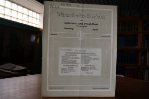 Wirtschafts-Bericht der Commerz- und Privat-Ban...