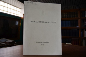 Creditanstalt-Bankverein gegründet 1855, Berich...