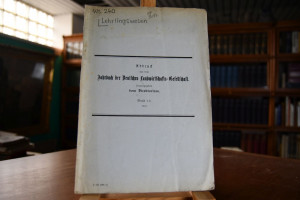 Das Lehringswesen in der Landwirtschaft.