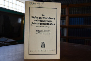 Über Wesen und Einrichtung volksbürgerlicher Ar...