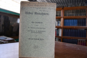 Ueber Annahmen. Eine Streitschrift gegen A.v. M...