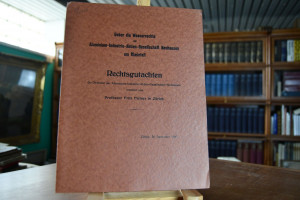 Ueber die Wasserrechte der Aluminium-Industrie-...