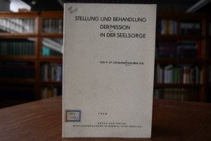 Stellung und Behandlung der Mission in der Seel...