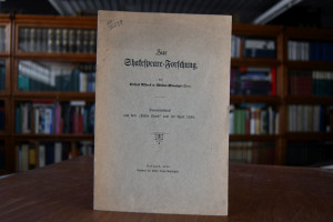 Zur Shakespeare-Forschung.