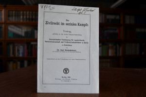Das Zivilrecht im sozialen Kampfe. Vortrag geha...