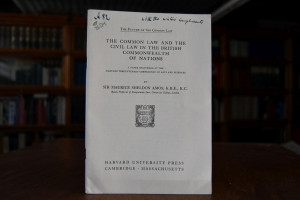 "The Common Law and the Civil Law in the Britis...