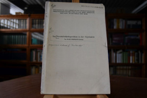 Das Persönlichkeitsproblem in der Psychiatrie.