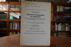 Zur unbestimmten Verurteilung bei Minderjährigen.