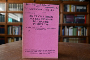 Bisherige Lehren aus der Freigabe des Abortus i...