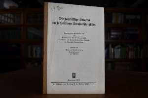 Die fahrlässige Straftat im subjektiven Rechtss...