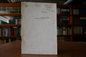 Das Notrecht.