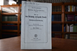 Über die dem Reichstag vorliegende Novelle zur ...