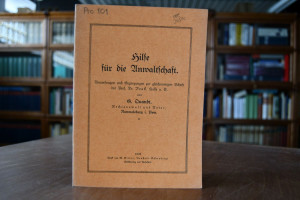 Hilfe für die Anwaltschaft. Bemerkungen und Erg...