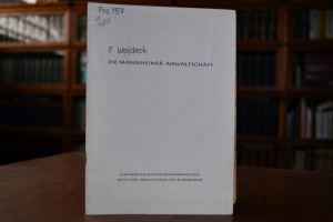 Die Mannheimer Anwaltschaft.