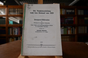 Die Rechtsvereitelung nach dem Entwurf von 1925.