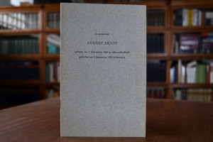 In memoriam August Ernst geboren am 7. November...