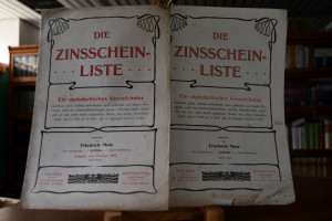 Die Zinsscheinliste. 1.+ 3. Teil