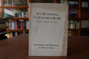 Die Verfassung des Deutschen Reiches vom 11. Au...