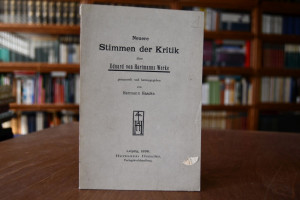 Neuere Stimmen der Kritik über Eduard von Hartm...