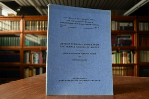 Lists of Personal Names from the Temple School ...