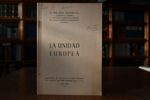 La unidad Europea. Discurso de apertura del cur...